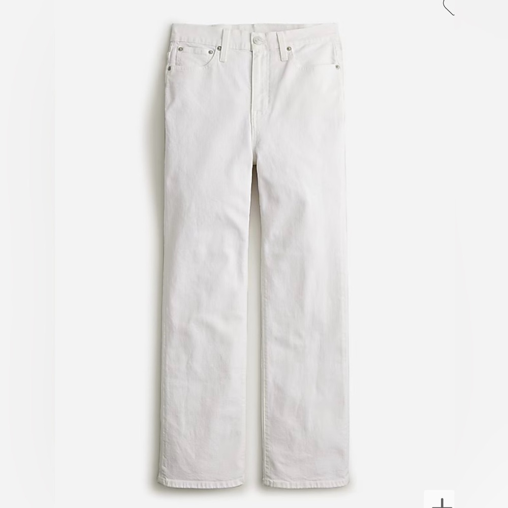 J. Crew Slim Demi-Boot Jean in White Wash Size 28